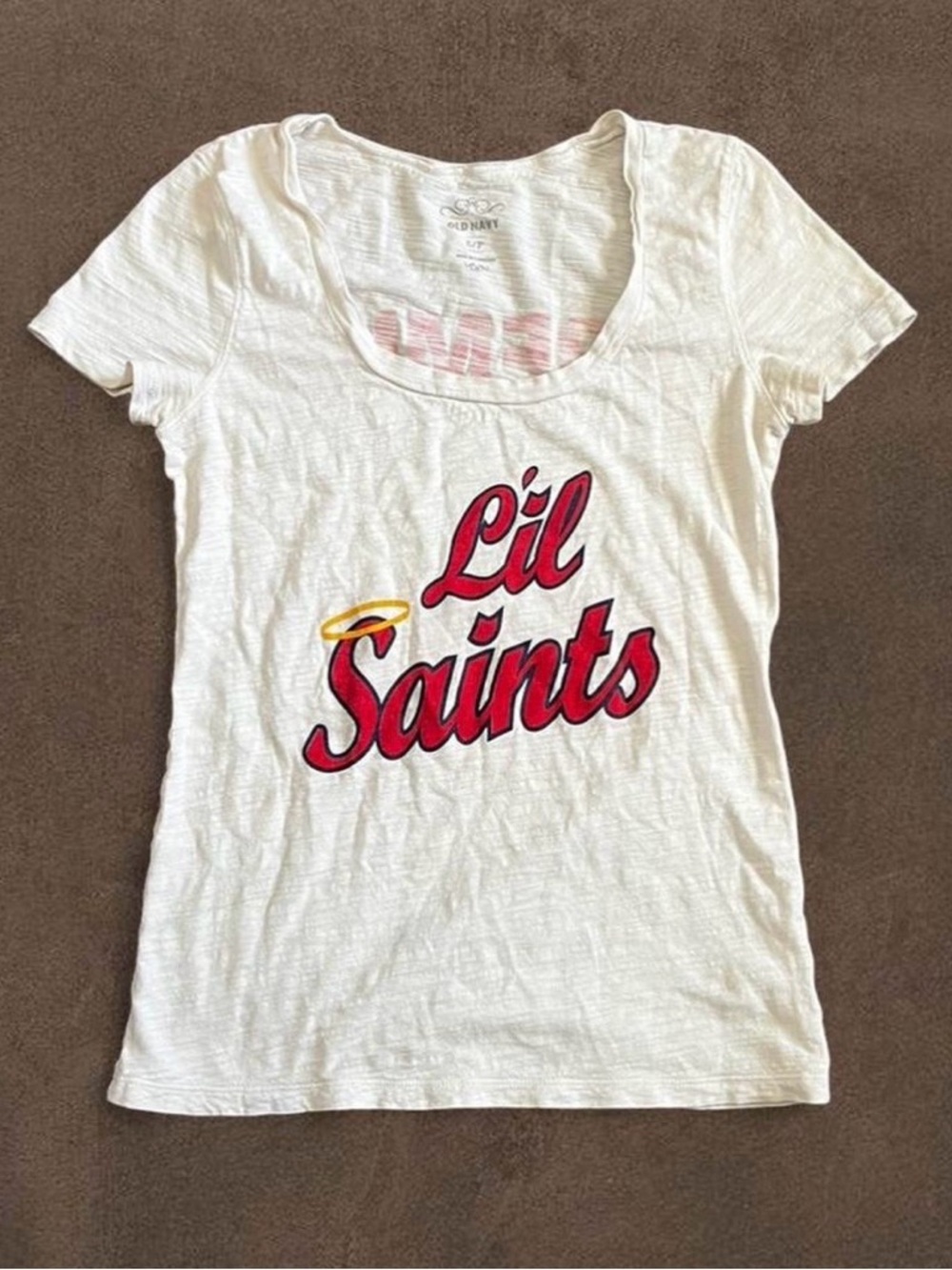 Old Navy White Tee with Pink Graphic